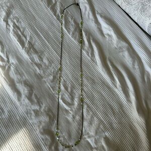 1928 long green necklace